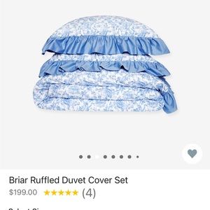 Briar Ruffled Duvet Cover Set